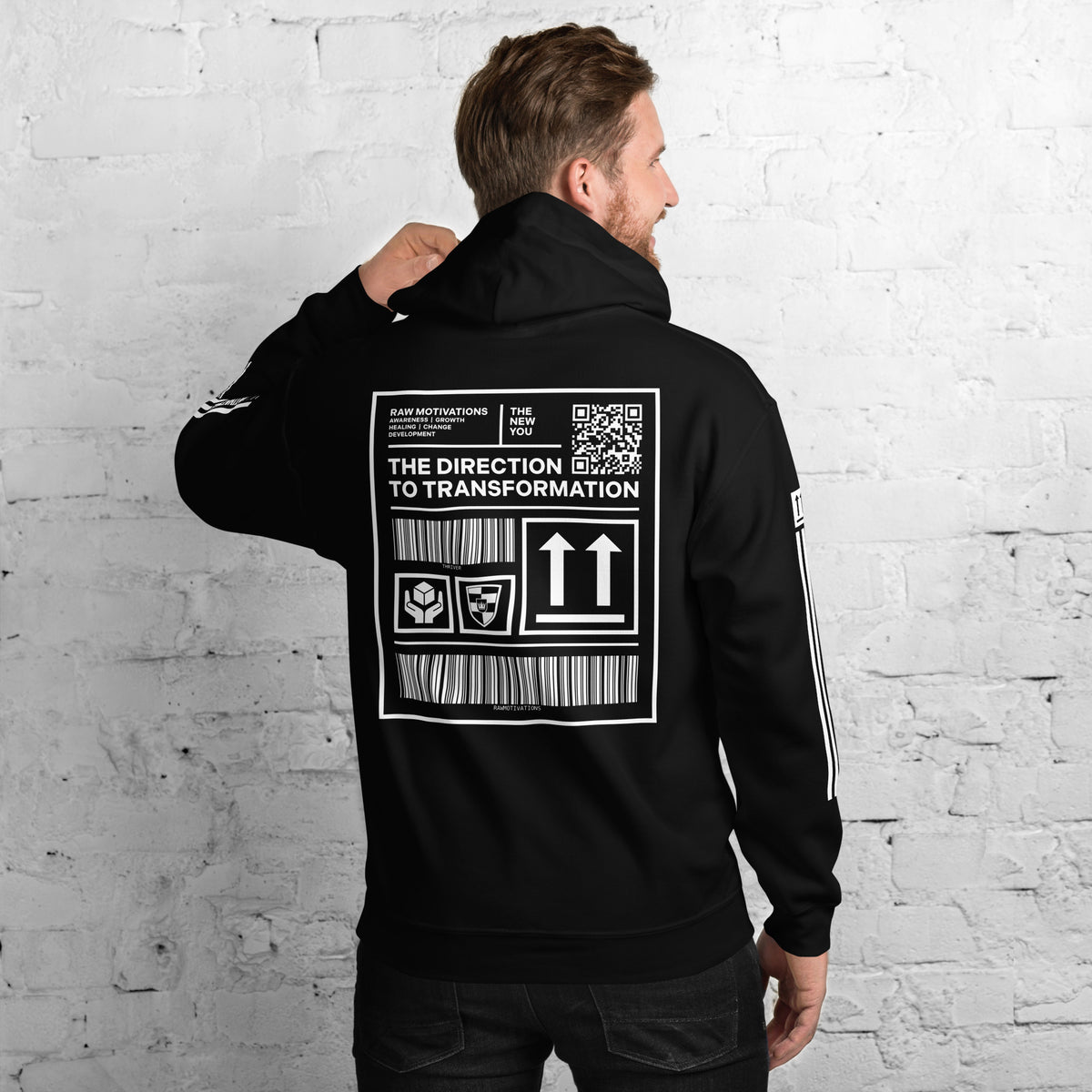 THE DIRECTION TO TRANSFORMATION | Black | Unisex Hoodie