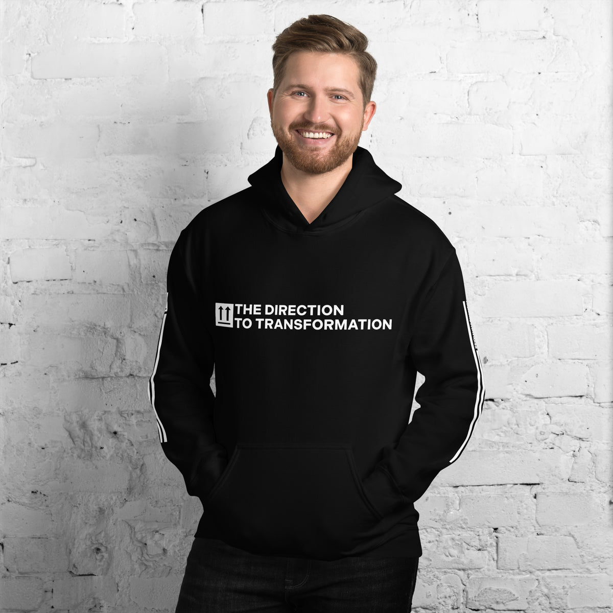 THE DIRECTION TO TRANSFORMATION | Black | Unisex Hoodie