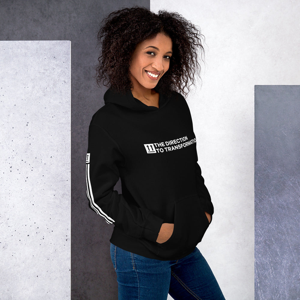 THE DIRECTION TO TRANSFORMATION | Black | Unisex Hoodie